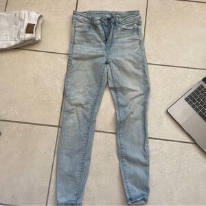 American Eagle Next Level Stretch Light Wash Skinny Jeans